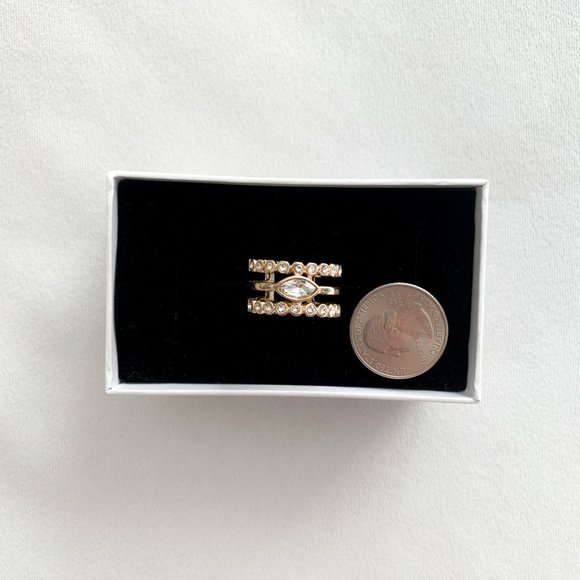 Golden Layered Combo Ring - Picture 2 of 3